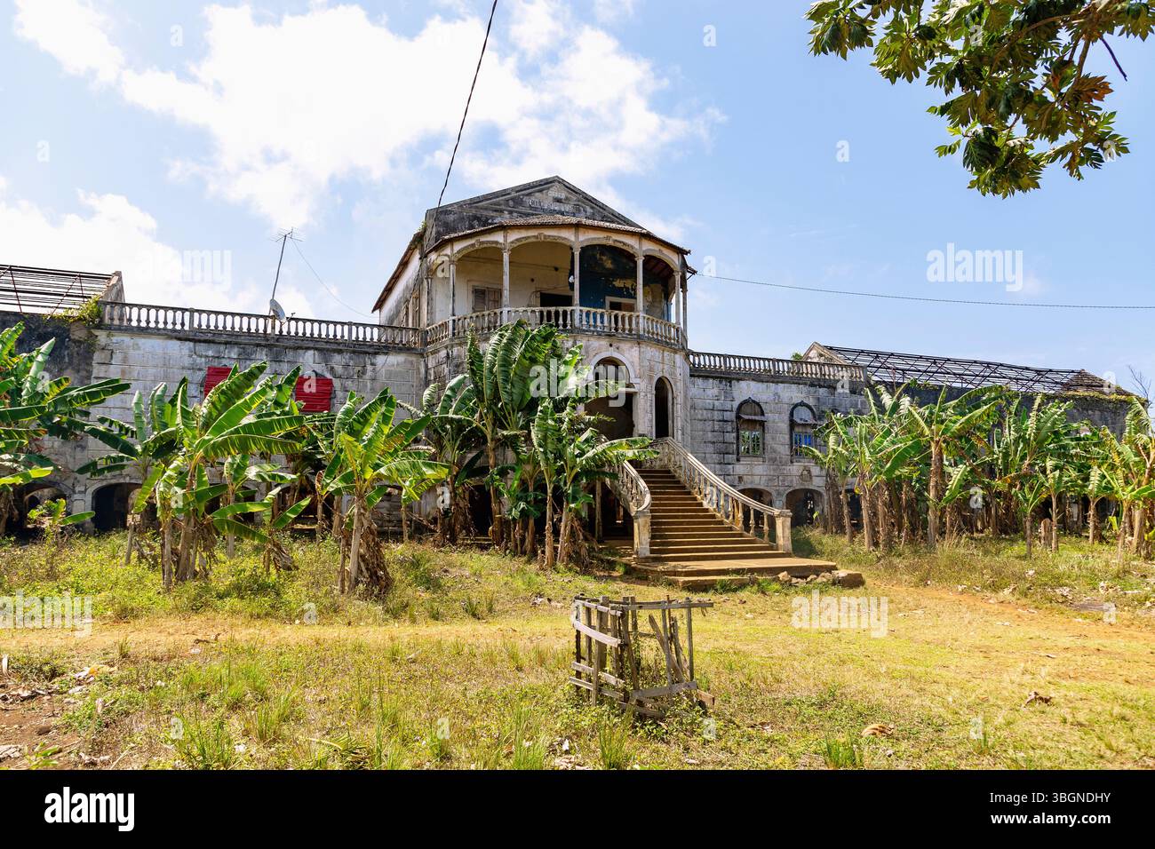 historic hospital building of the Roca agua-Ize on the island of Sao