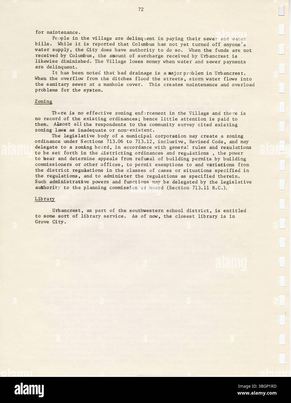 The Urbancrest Comprehensive Community Development Plan of 1974 offers ...