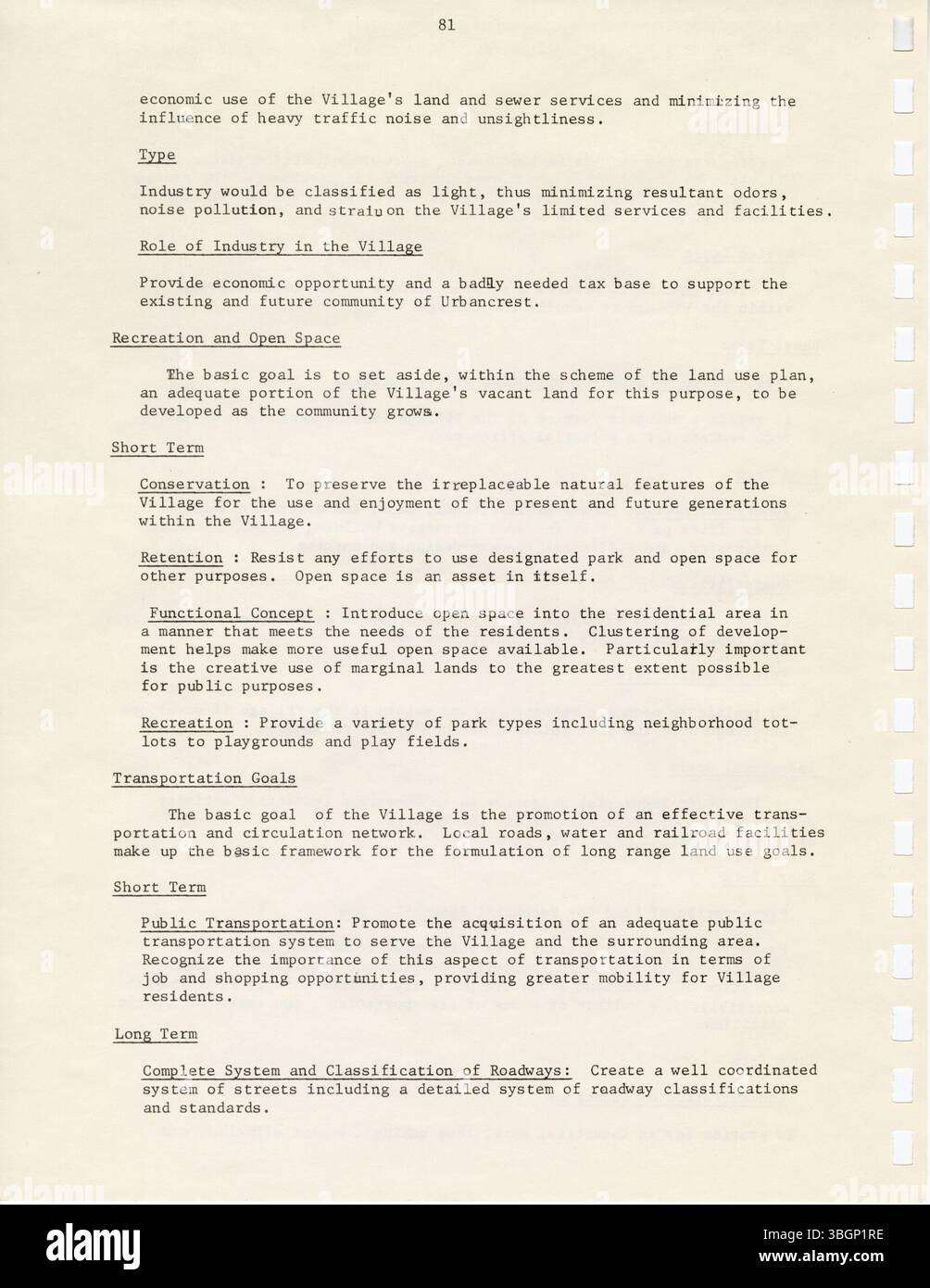 The 1974 Urbancrest Comprehensive Community Development Plan provides a ...