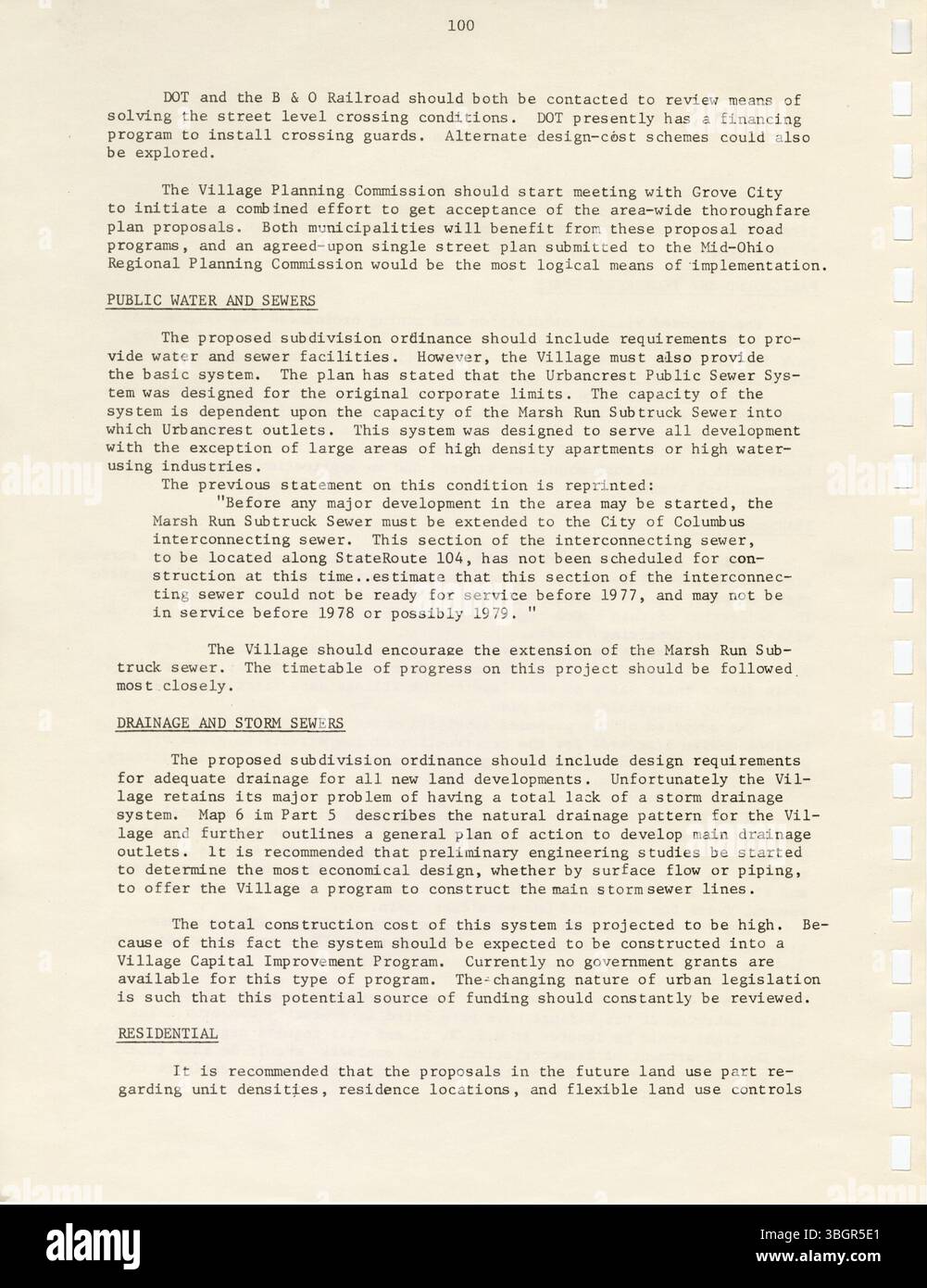 The 1974 Urbancrest Comprehensive Community Development Plan presents a ...