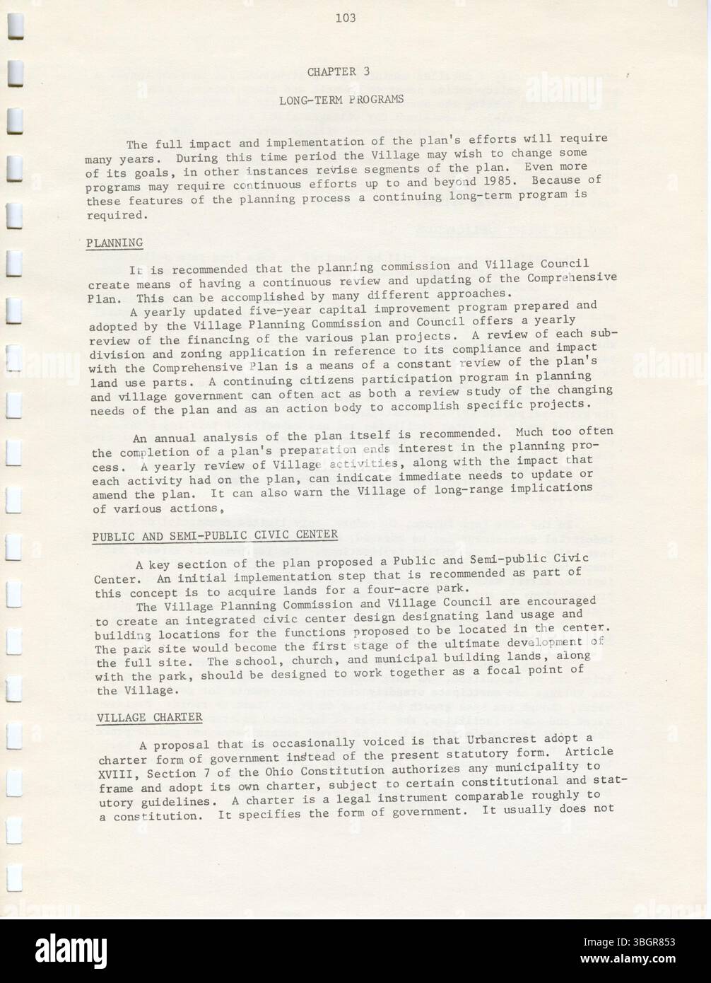 The 1974 Urbancrest Comprehensive Community Development Plan presents a ...