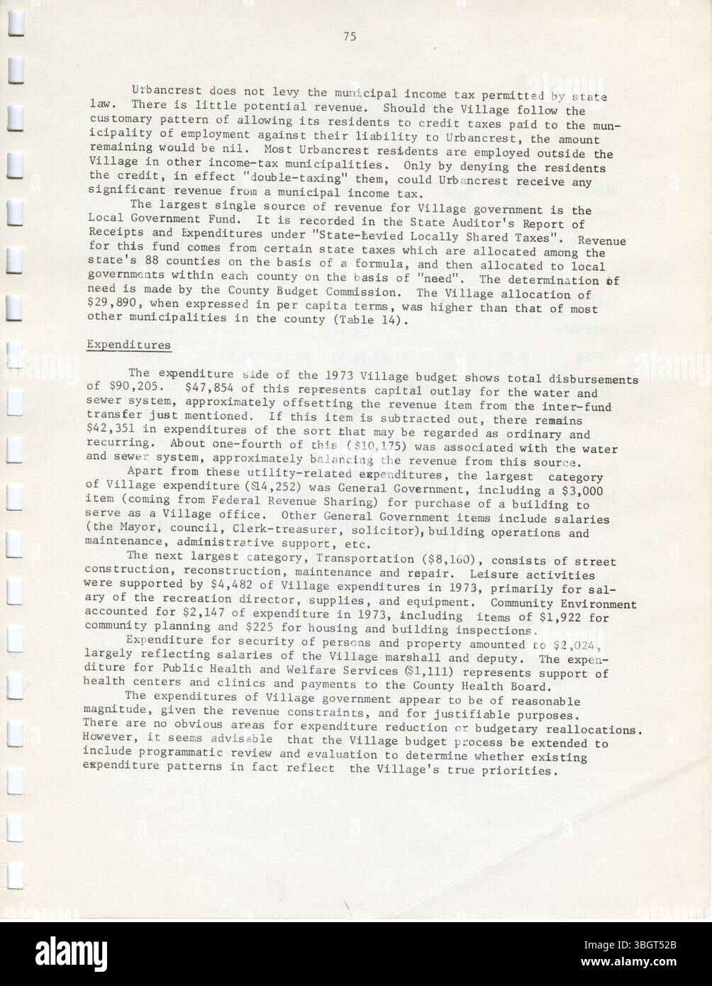 The 1974 Urbancrest Comprehensive Community Development Plan provides a ...