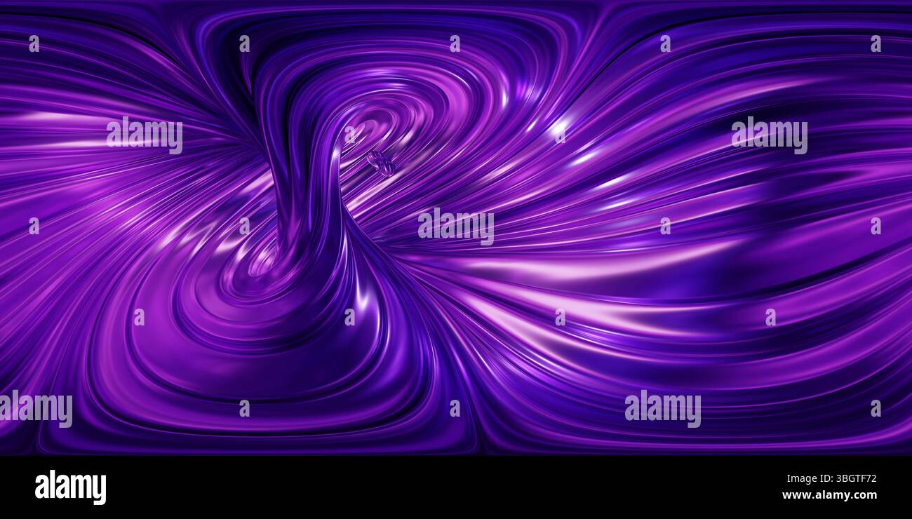 Mesmerizing Purple Abstract Swirl 360 vr panorama Stock Photo