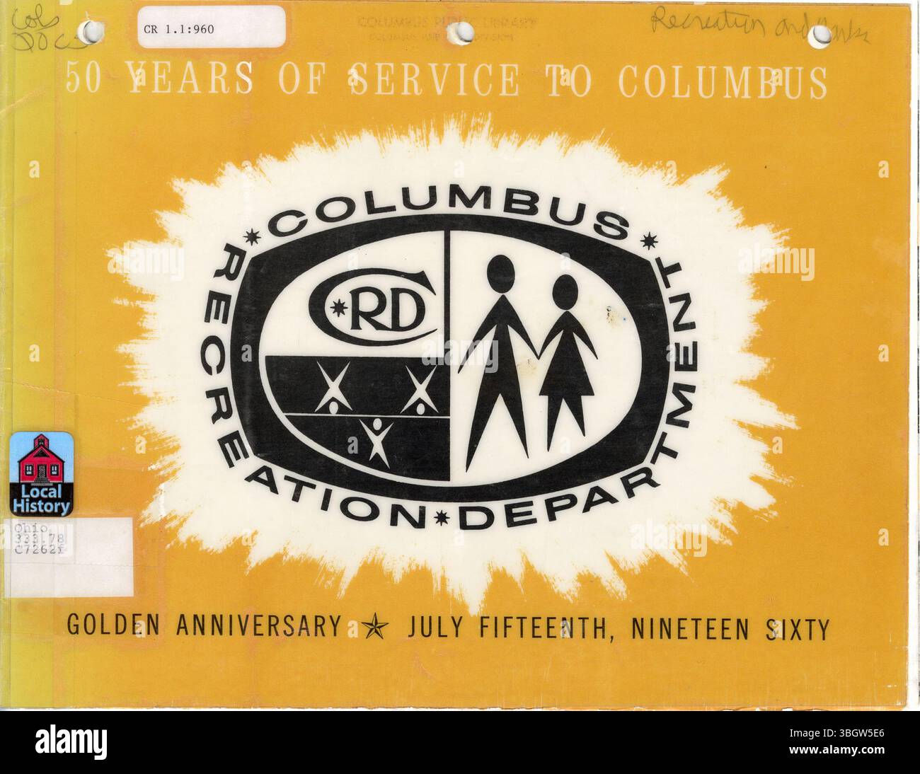 This pamphlet marks the 50th anniversary of the Columbus Recreation and ...