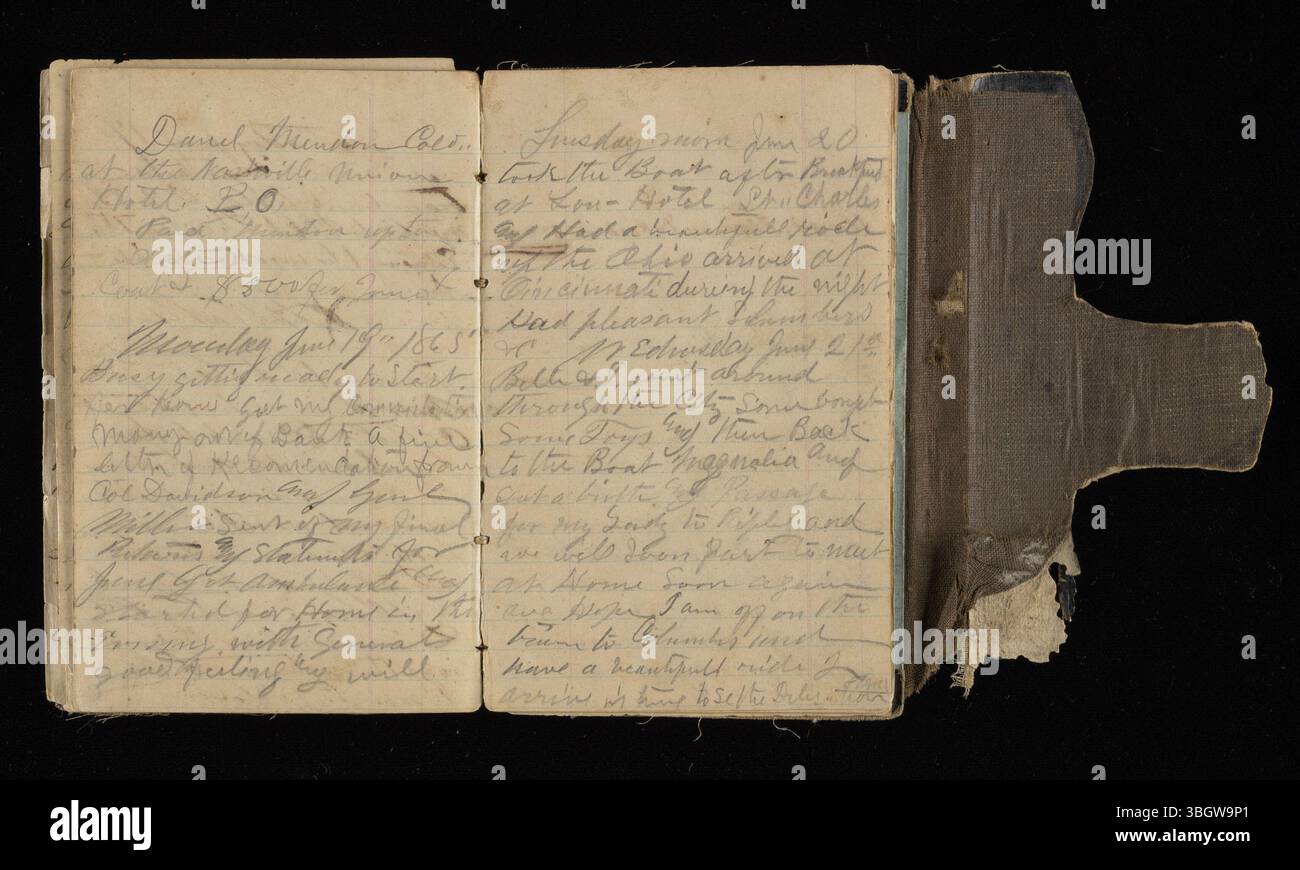 Jacob Wickerham’s diary and account book from March to June 1865 ...