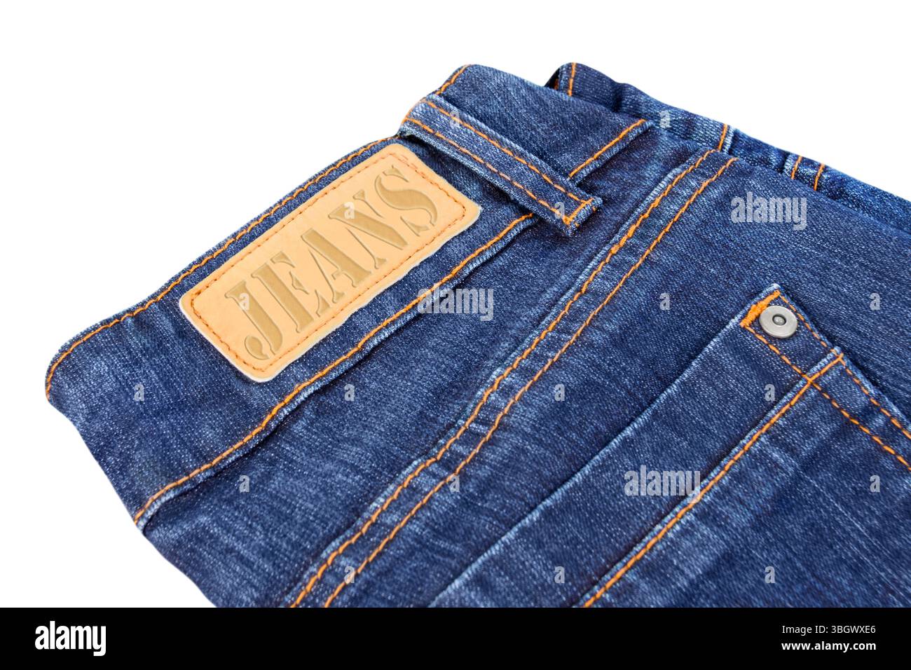 Jeans isolated on white background Stock Photo