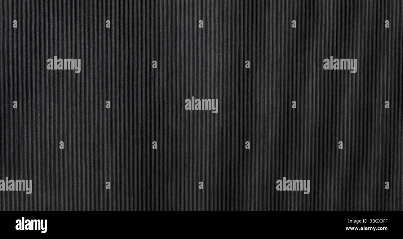 black striped pattern rough lines of plastic or paint texture Stock Photo