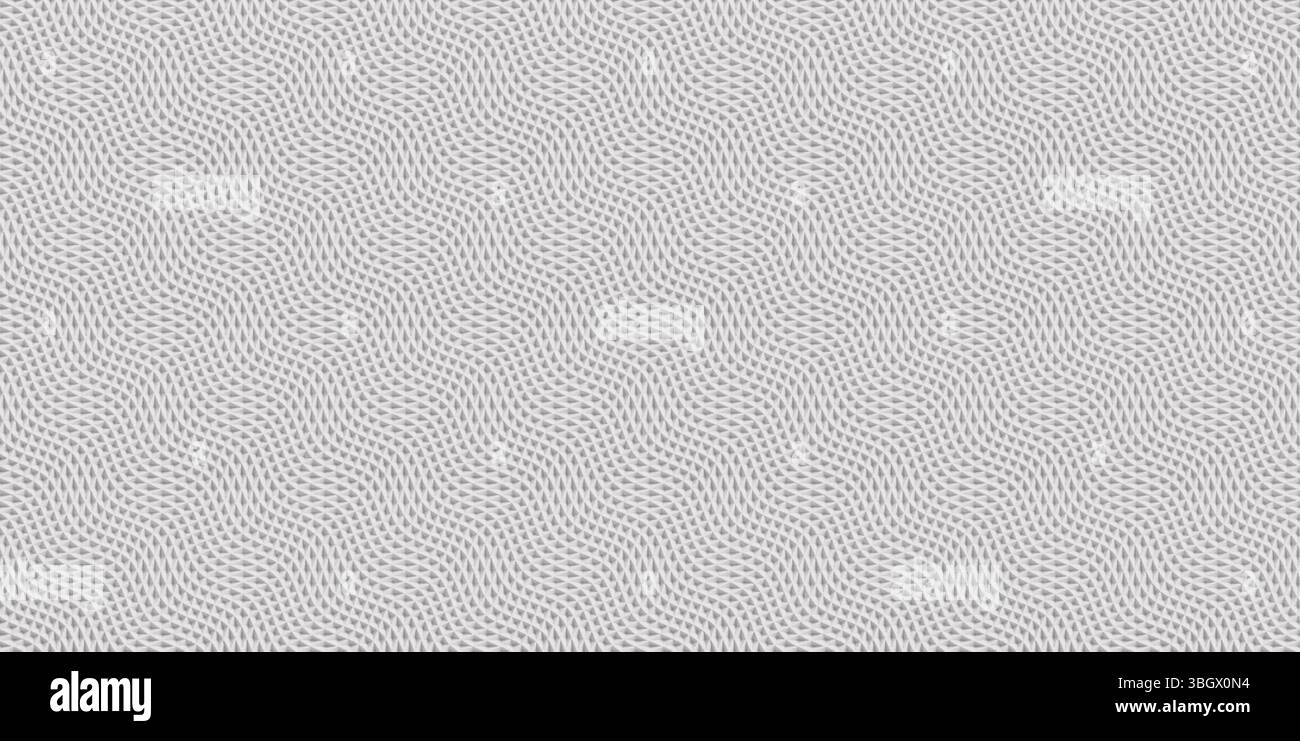 wavy geometric rhombus shaped abstract pattern rubber surface Stock Photo
