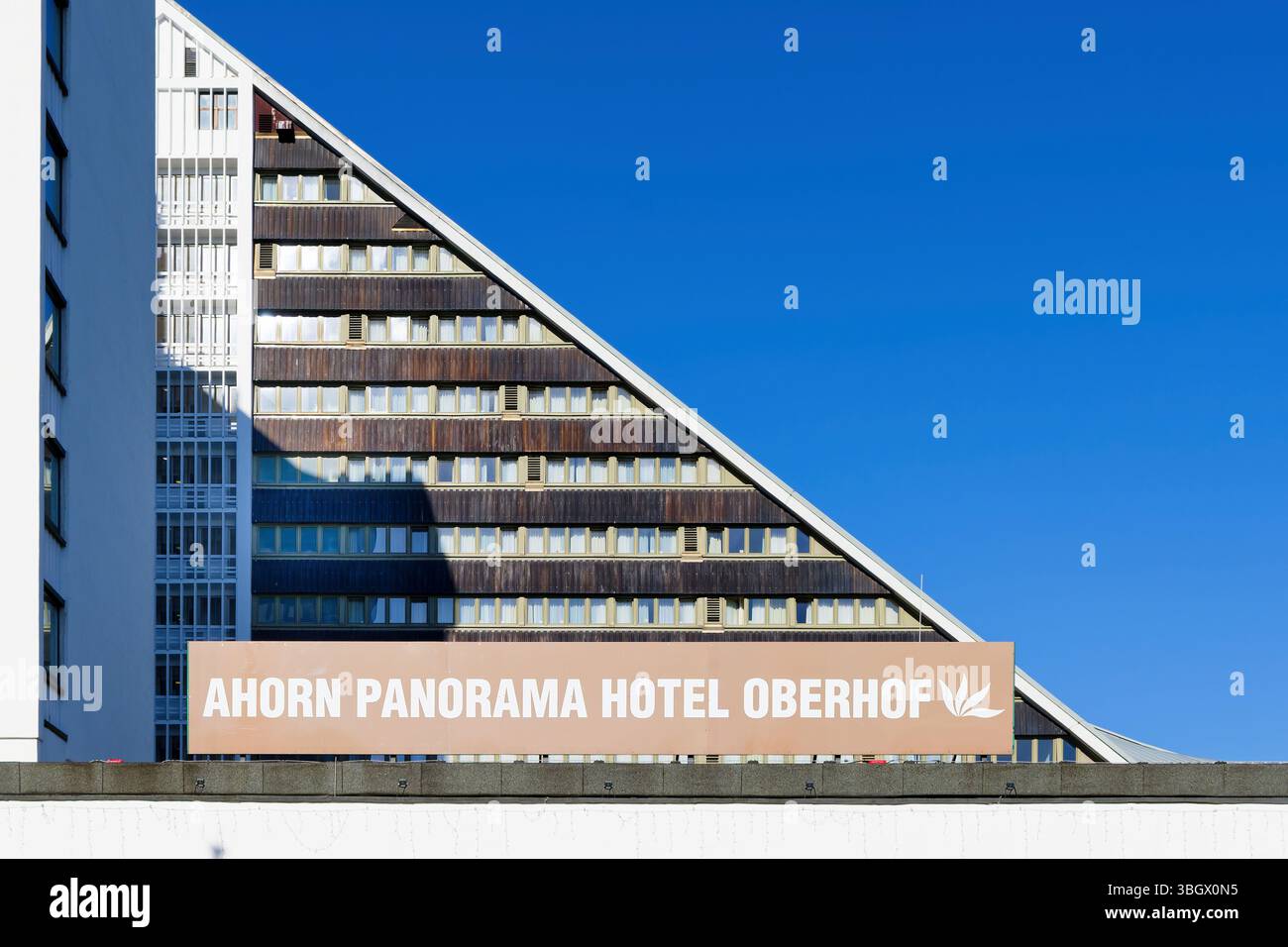 Ahorn Panorama Hotel Oberhof in Oberhof, Thuringian Forest, Germany. Hotel Panorama was built in 1969 as an GDR Interhotel. Stock Photo