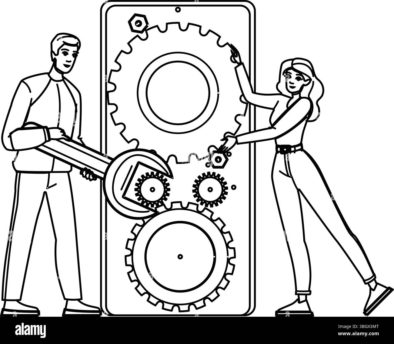 Search engine optimization hand Black and White Stock Photos & Images ...