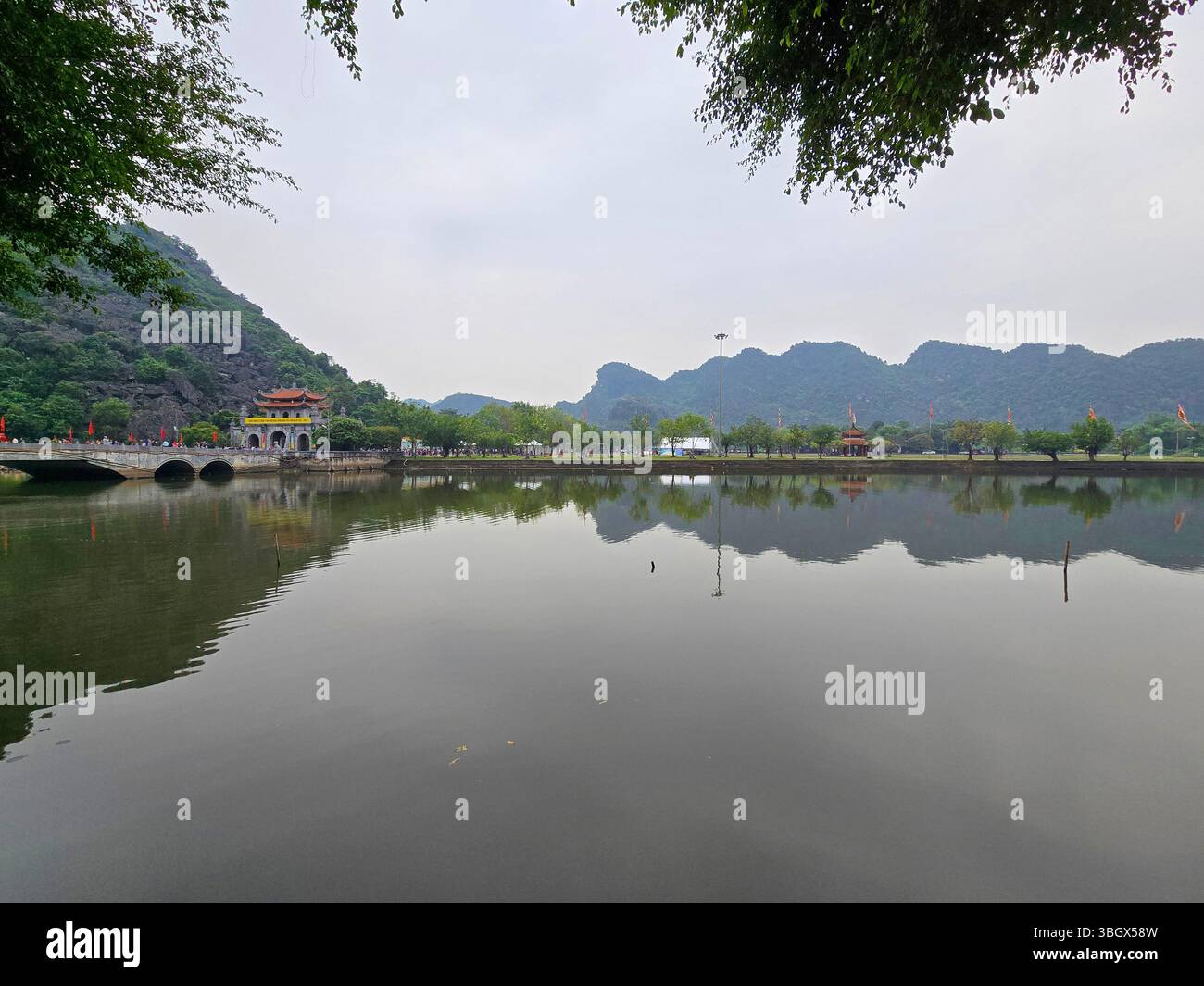 Ninh Bình, Vietnam - October 10, 2024: The temple of King Dinh Tien Hoang Hoa Lu, Ninh Binh, Vietnam - Smartphone Captured Stock Image