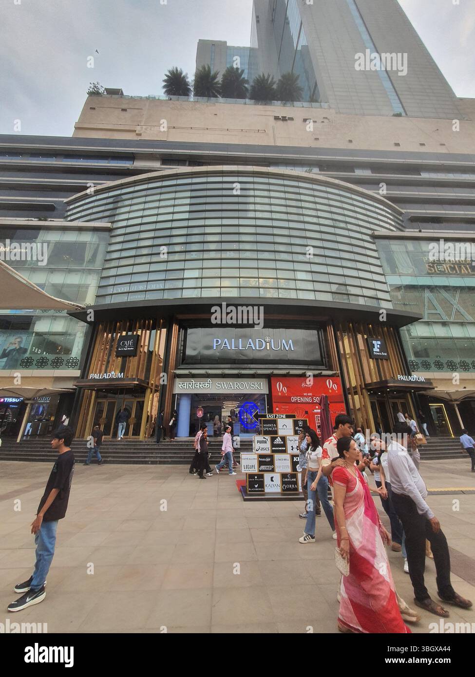 Beautiful view of the Phoenix Palladium mall Entrance. Stock Photo