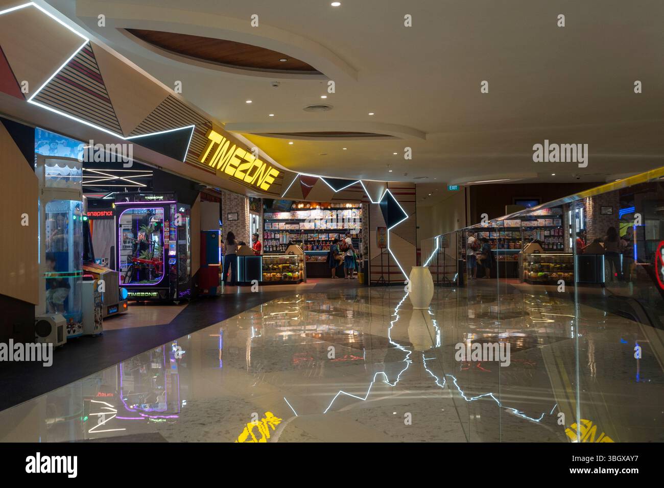 Bali, Indonesia - Dec 17, 2024: Icon Bali Mall in Bali. Brightly lit ...