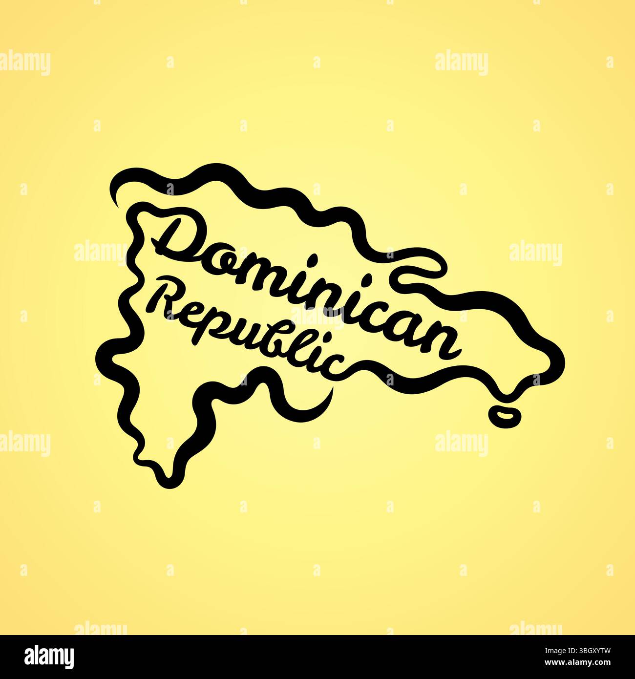 Simple black map republic Stock Vector Images - Alamy