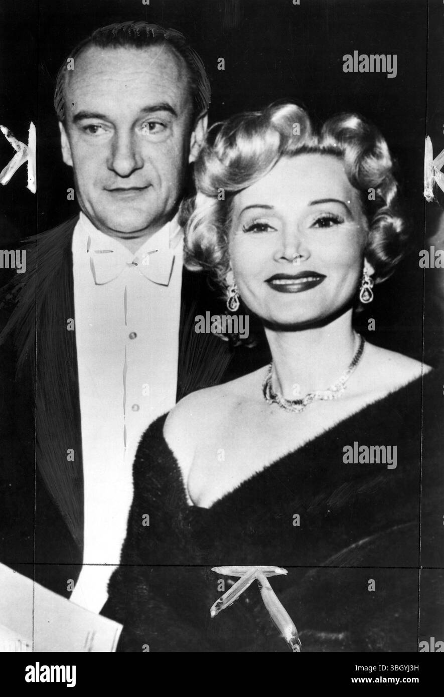 Hungarian actress Zsa Zsa Gabor and actor George Sanders. 28 April 1952 ...