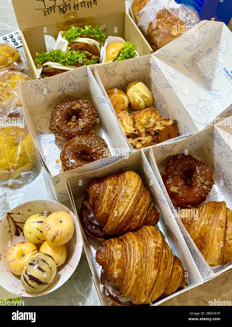 bread of happiness - Smartphone Captured Stock Image