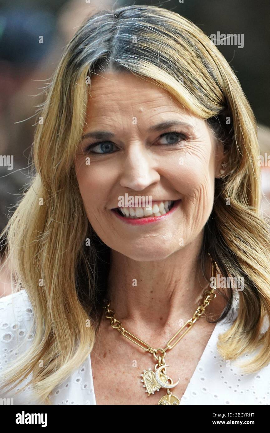 June Rockefeller Ny. 06th June, 2025. Savannah Guthrie on stage for NBC Today Show ...