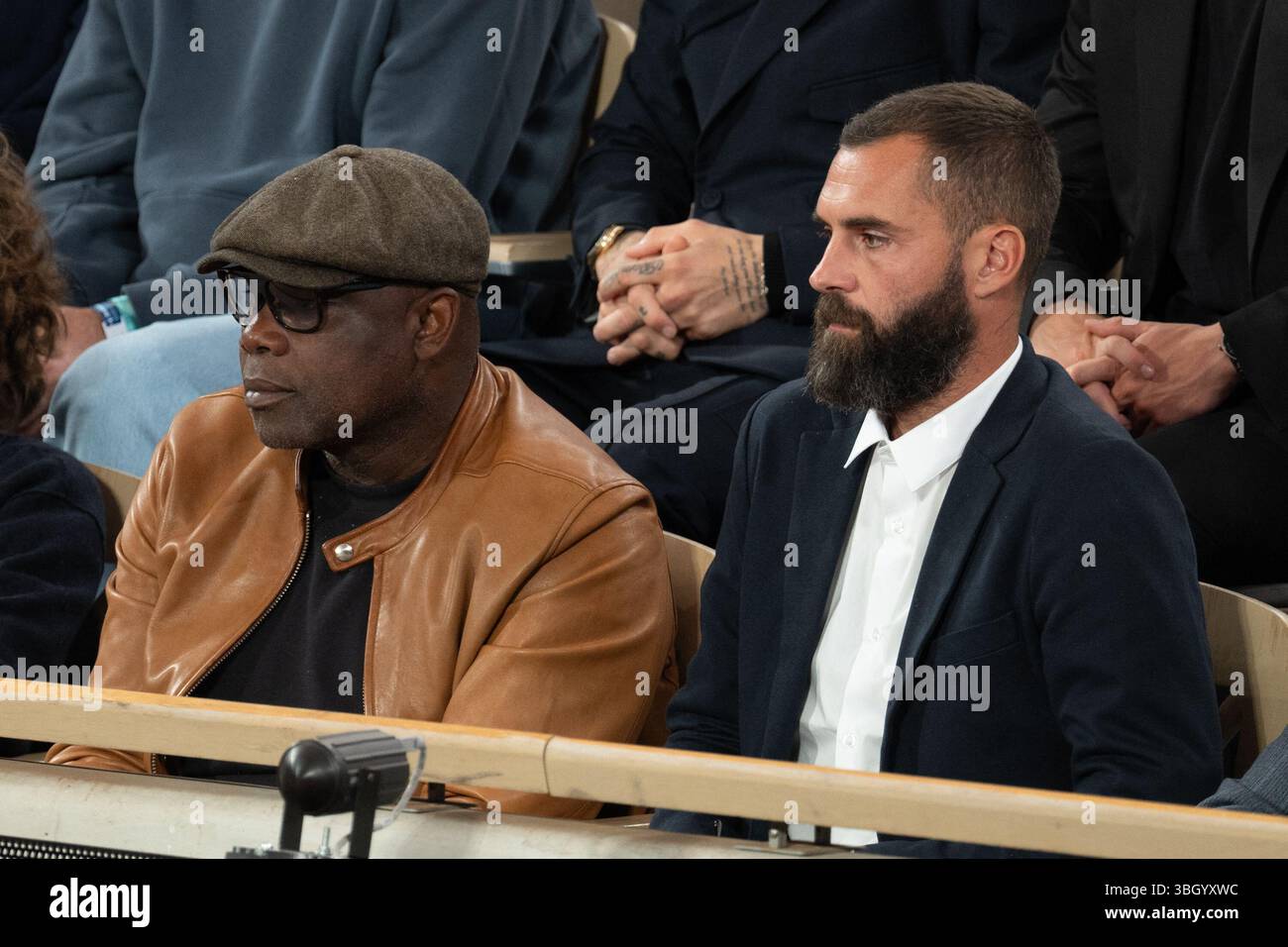 Basile Boli and Benoît Paire attend the Roland Garros 2025 tournament on June 6, 2025 in Paris, France. Photo by Laurent Zabulon/ABACAPRESS.COM Credit: Abaca Press/Alamy Live News Stock Photo