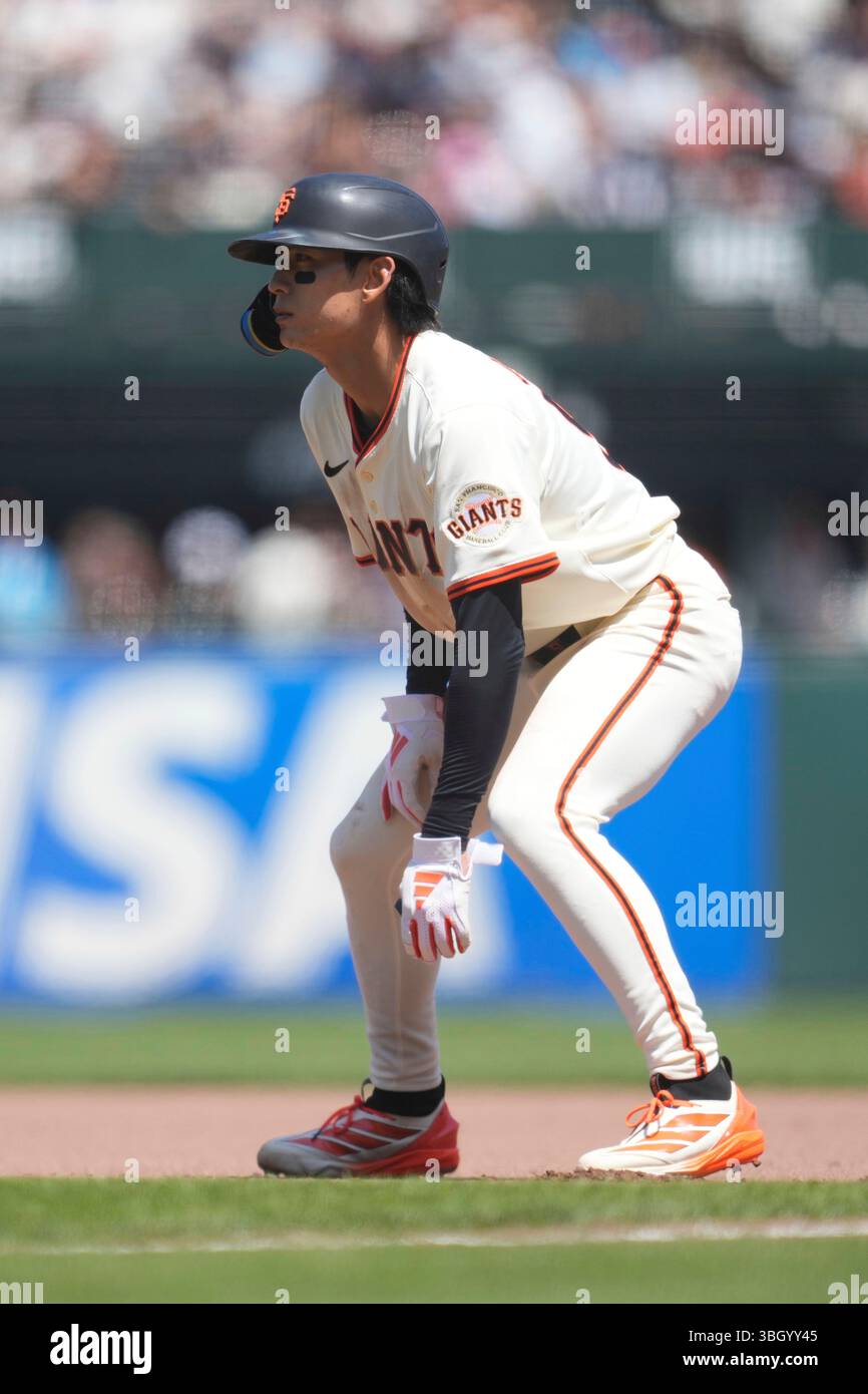 San Francisco Giants' Jung Hoo Lee during a baseball game against the