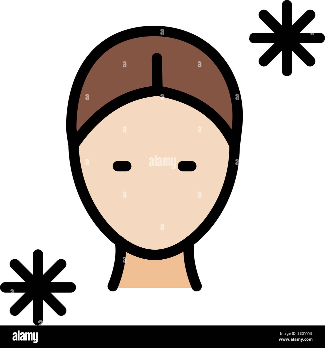 Hypothermia Color Icon. Vector Illustration of Person with Cold ...