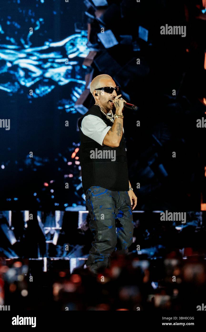 Naples, Italy. 05th June, 2025. Italian rapper Luche, also known as ...