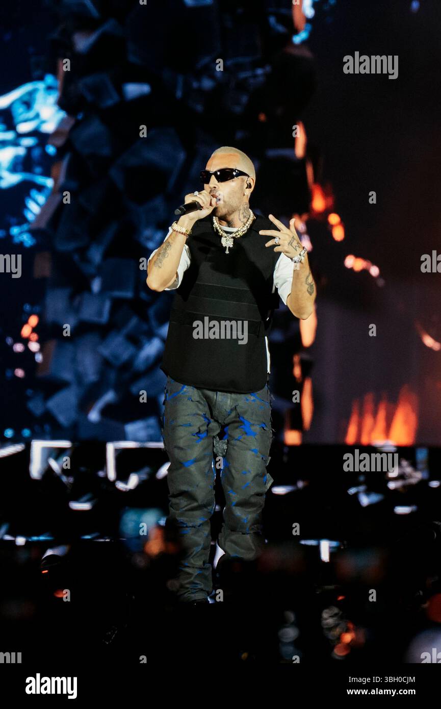 Naples, Italy. 05th June, 2025. Italian rapper Luche, also known as ...