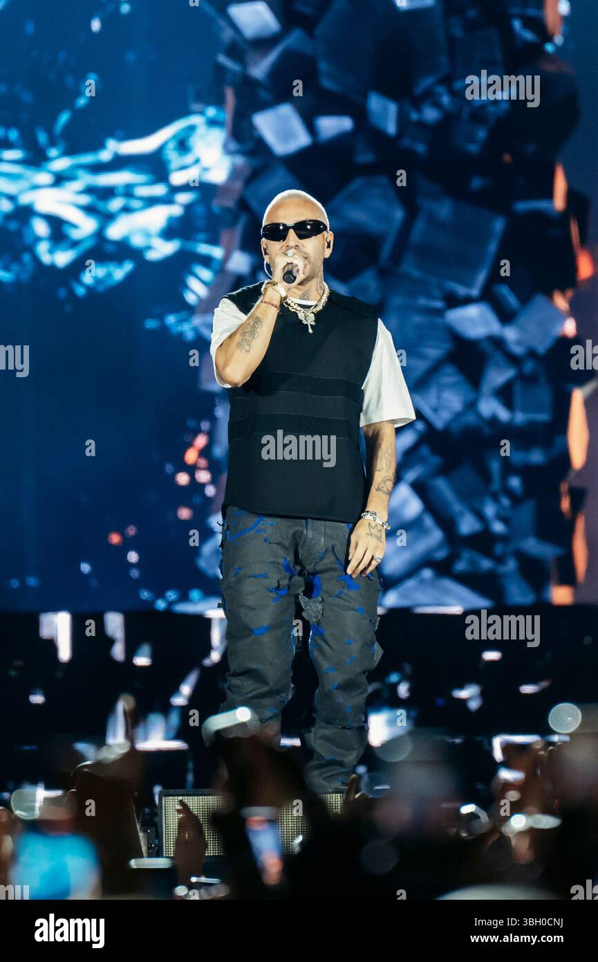 Naples, Italy. 05th June, 2025. Italian rapper Luche, also known as ...
