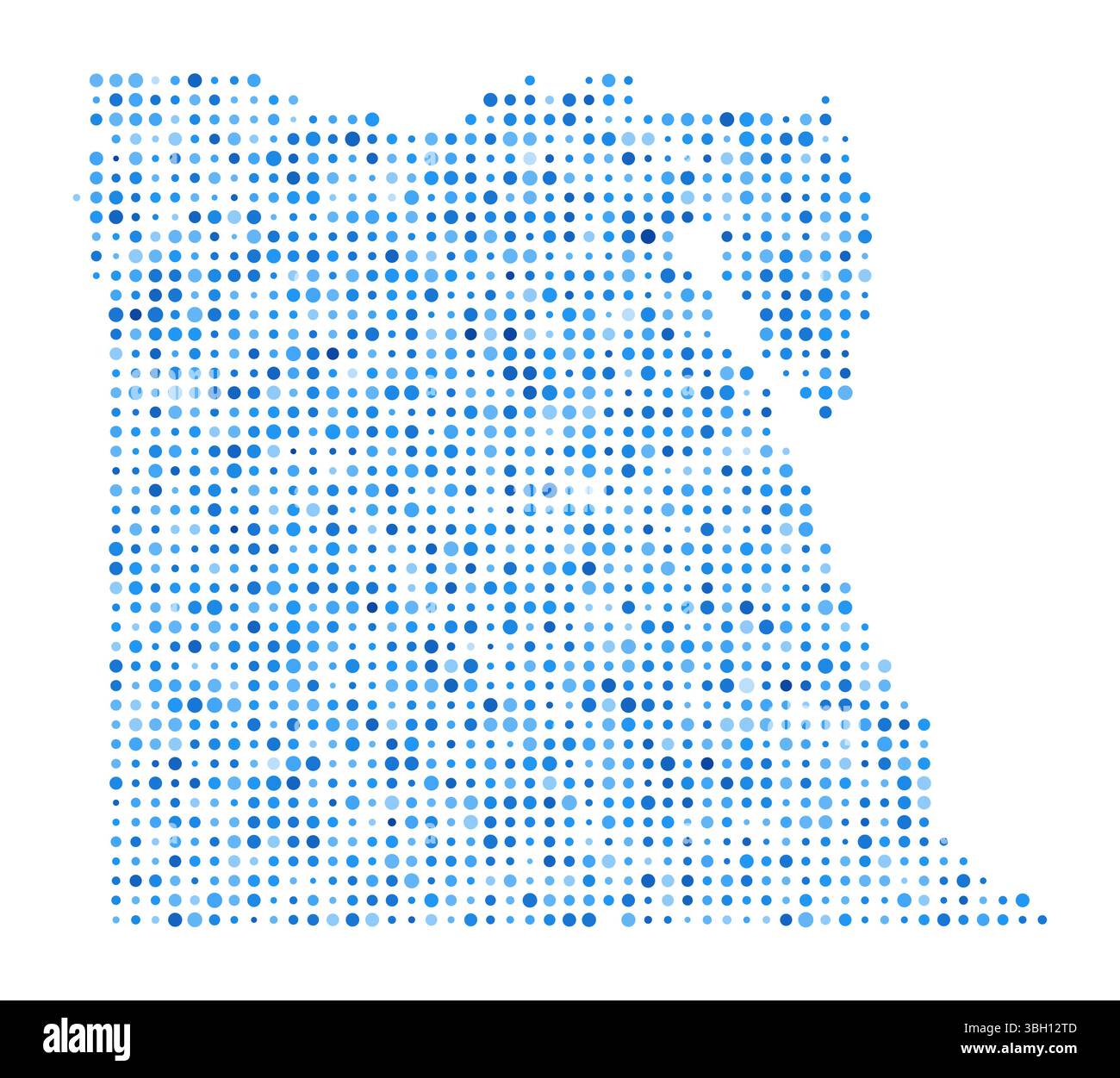Egypt Dot Map. Country Digital Style Shape. Egypt vector image. Country ...