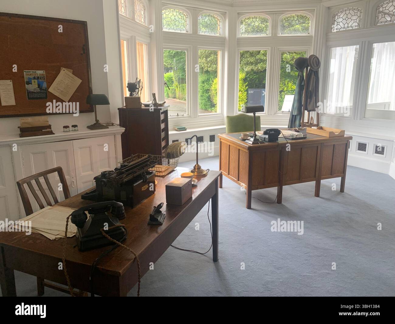 Bletchley Park wartime house mansion code breaking world war 2  and 1 old mansion British intelligence history historic place visit building building - Smartphone Captured Stock Image