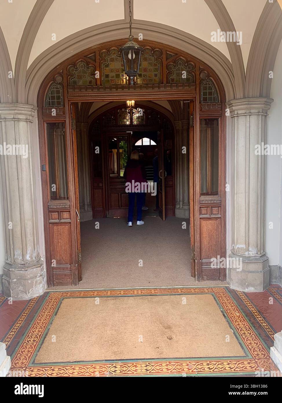 Bletchley Park wartime house mansion code breaking world war 2  and 1 old mansion British intelligence history historic place visit building building - Smartphone Captured Stock Image