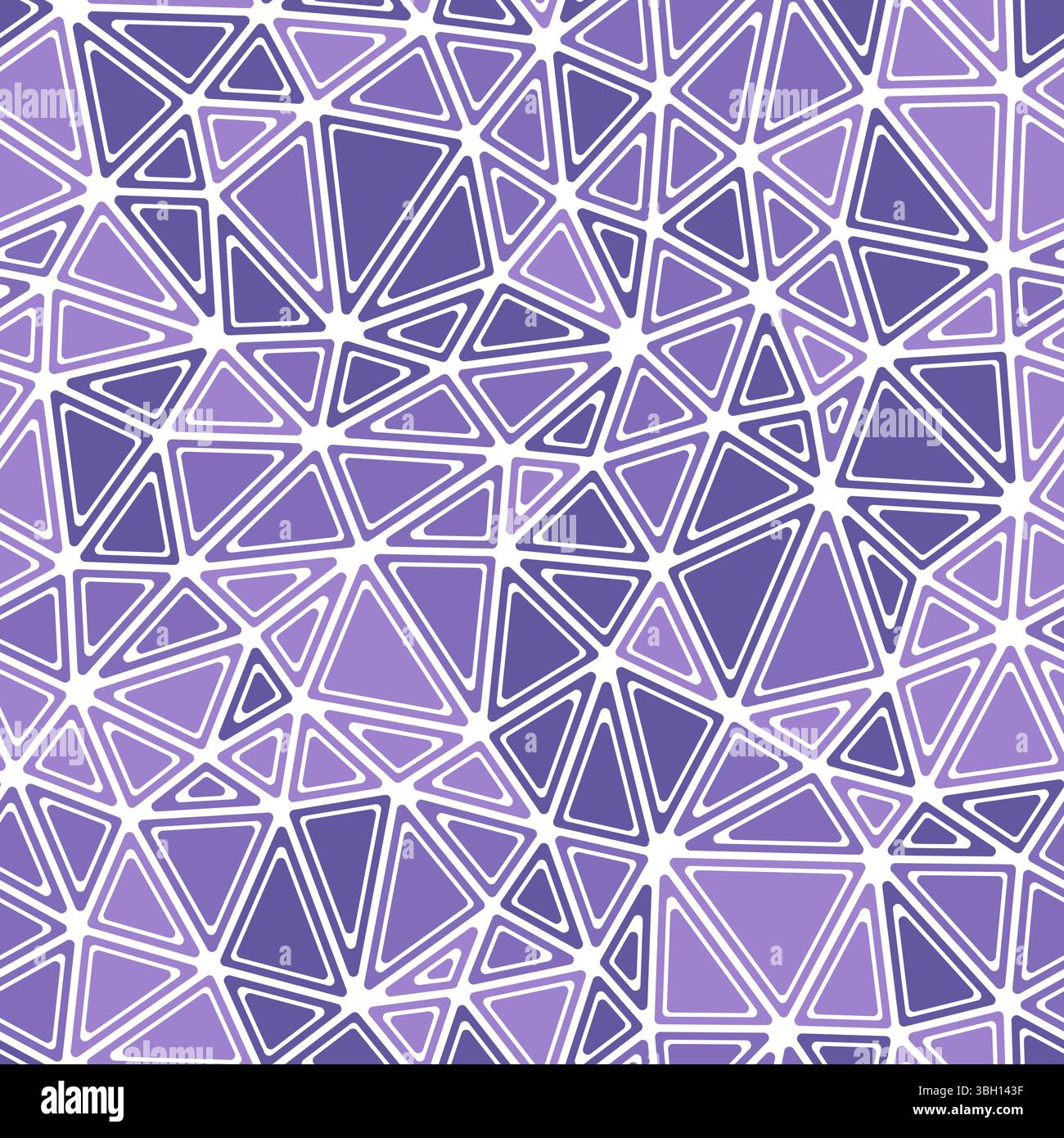 Minimalistic triangles background. Rounded solid shapes in frames. Medium triangle size. Mono-tone style. Repeatable pattern. Modern vector tiles. Stock Vector