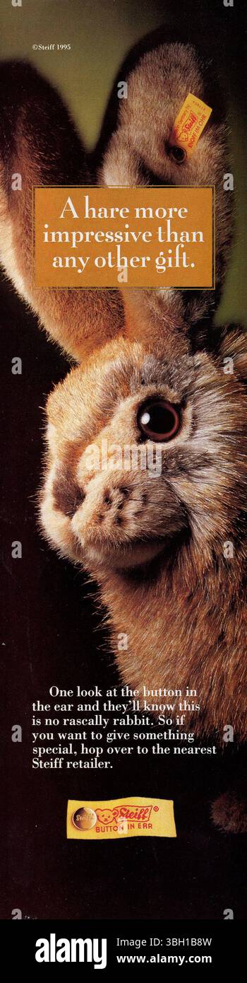 Vintage Smithsonian magazine April 1995 issue advert, USA Stock Photo ...