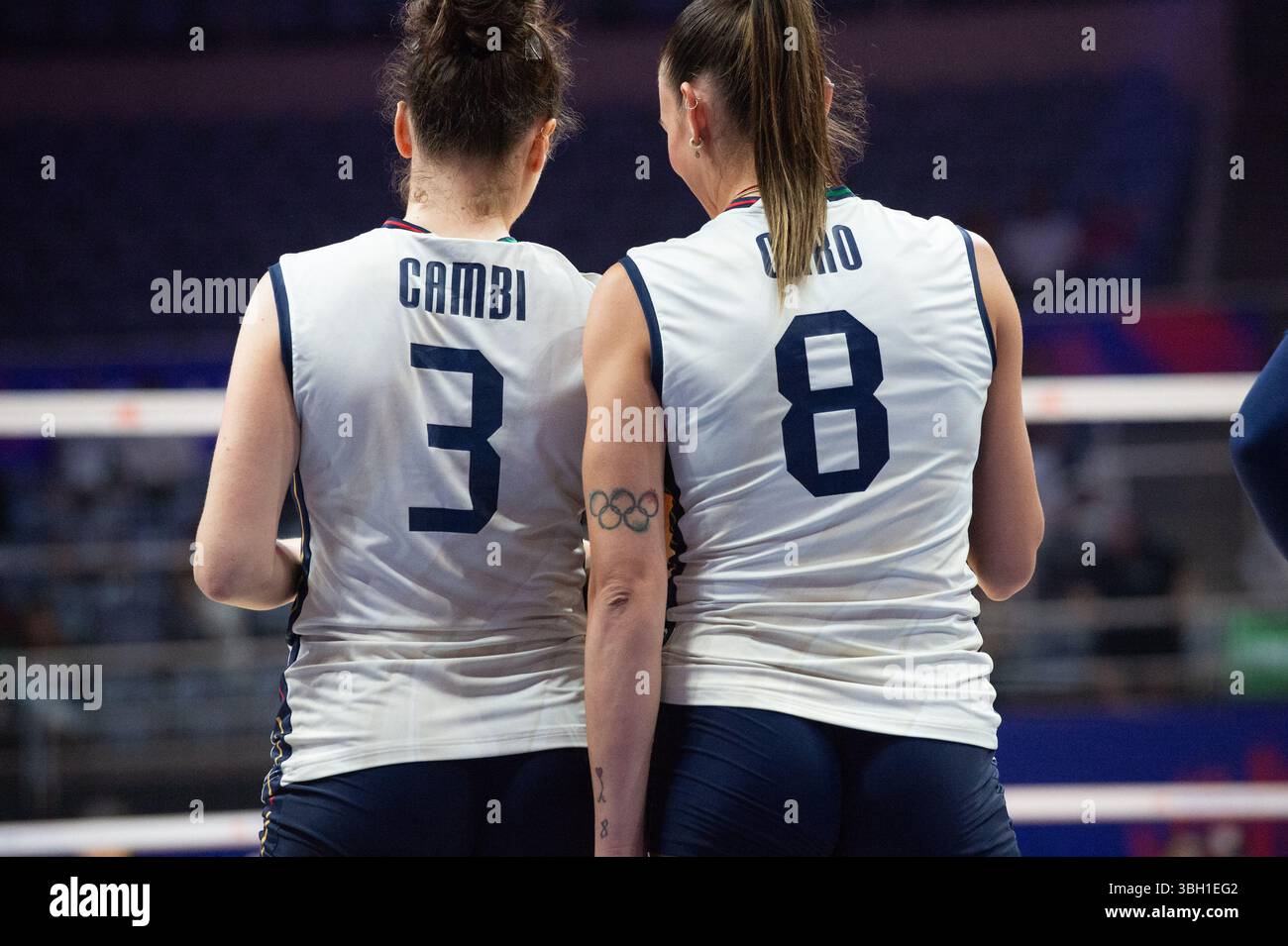 Rio De Janeiro, Brazil. 06th June, 2025. Carlotta Cambi (ITA), Alessia Orro (ITA), during a match valid for the Volleyball Nations League (VNL), held on June 6, 2025, at the Maracanãzinho gym, in Rio de Janeiro, RJ, Brazil. Credit: Renato Assis/FotoArena/Alamy Live News Stock Photo