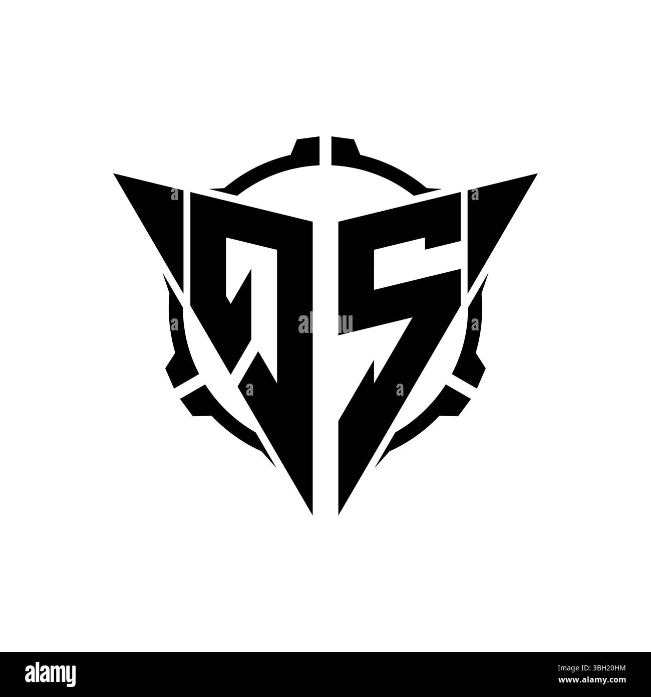 Qs gaming logo hi-res stock photography and images - Alamy