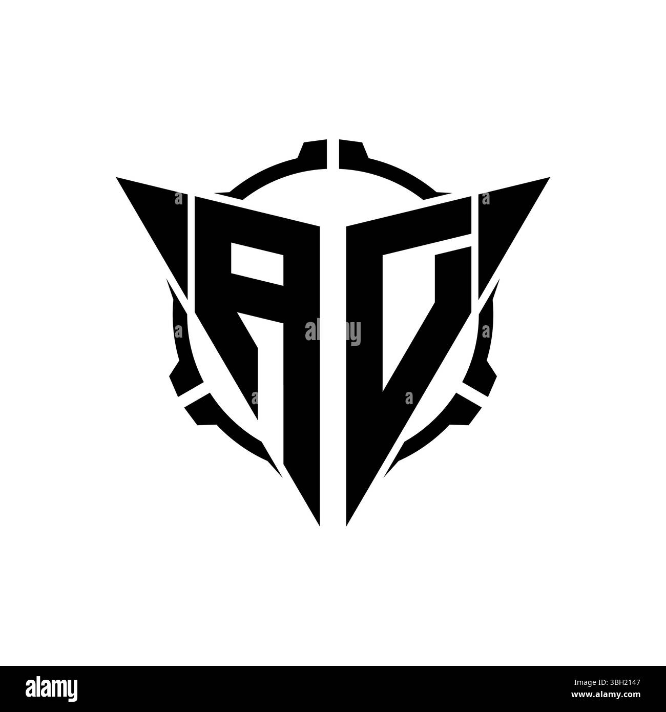 Ad gaming logo Black and White Stock Photos & Images - Alamy