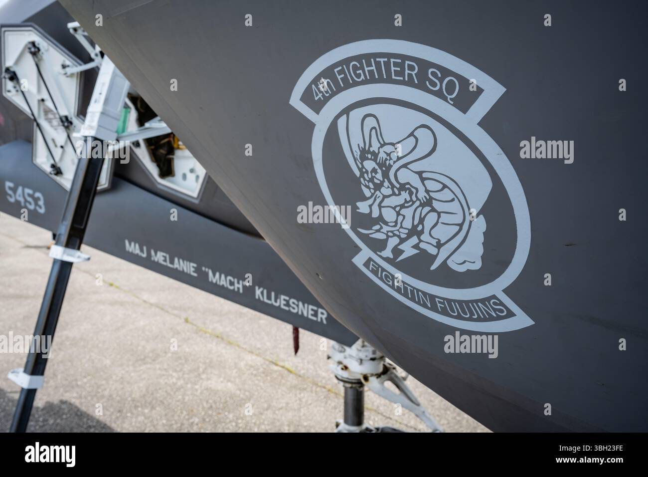 A U.S. Air Force F-35A Lightning II, assigned to the 4th Fighter ...