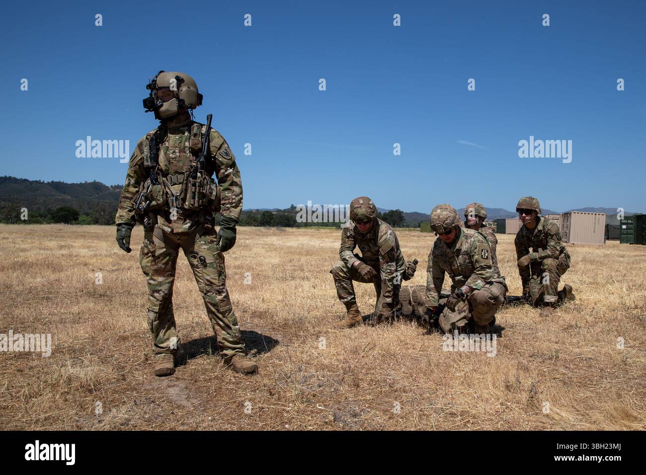 U.S. Army Reserve Soldiers, assigned to 452nd Field Hospital, receive ...