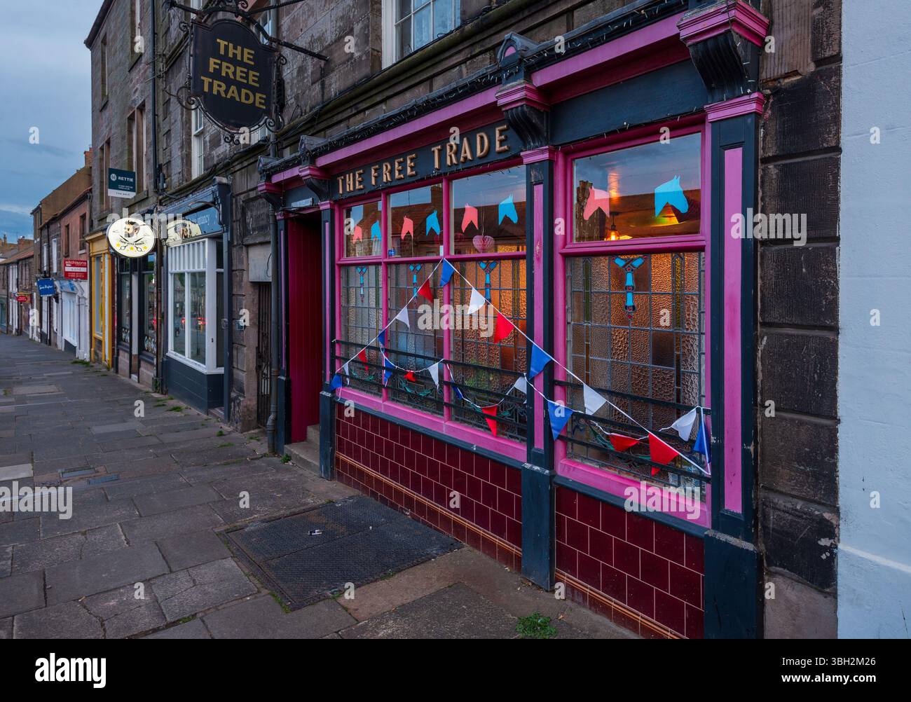 The Free Trade a traditional local pub in Berwick upon Tweed, Northumberland, England, UK Stock Photo