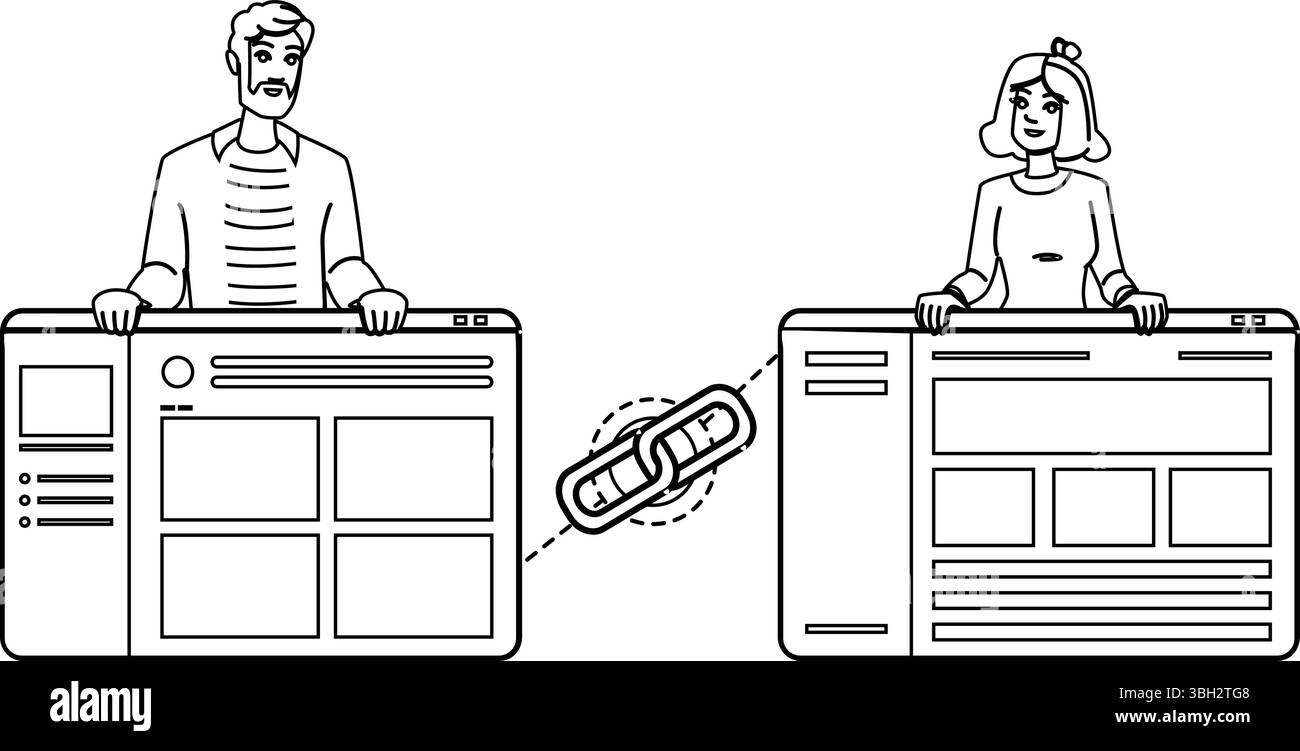 web external linking vector Stock Vector Image & Art - Alamy