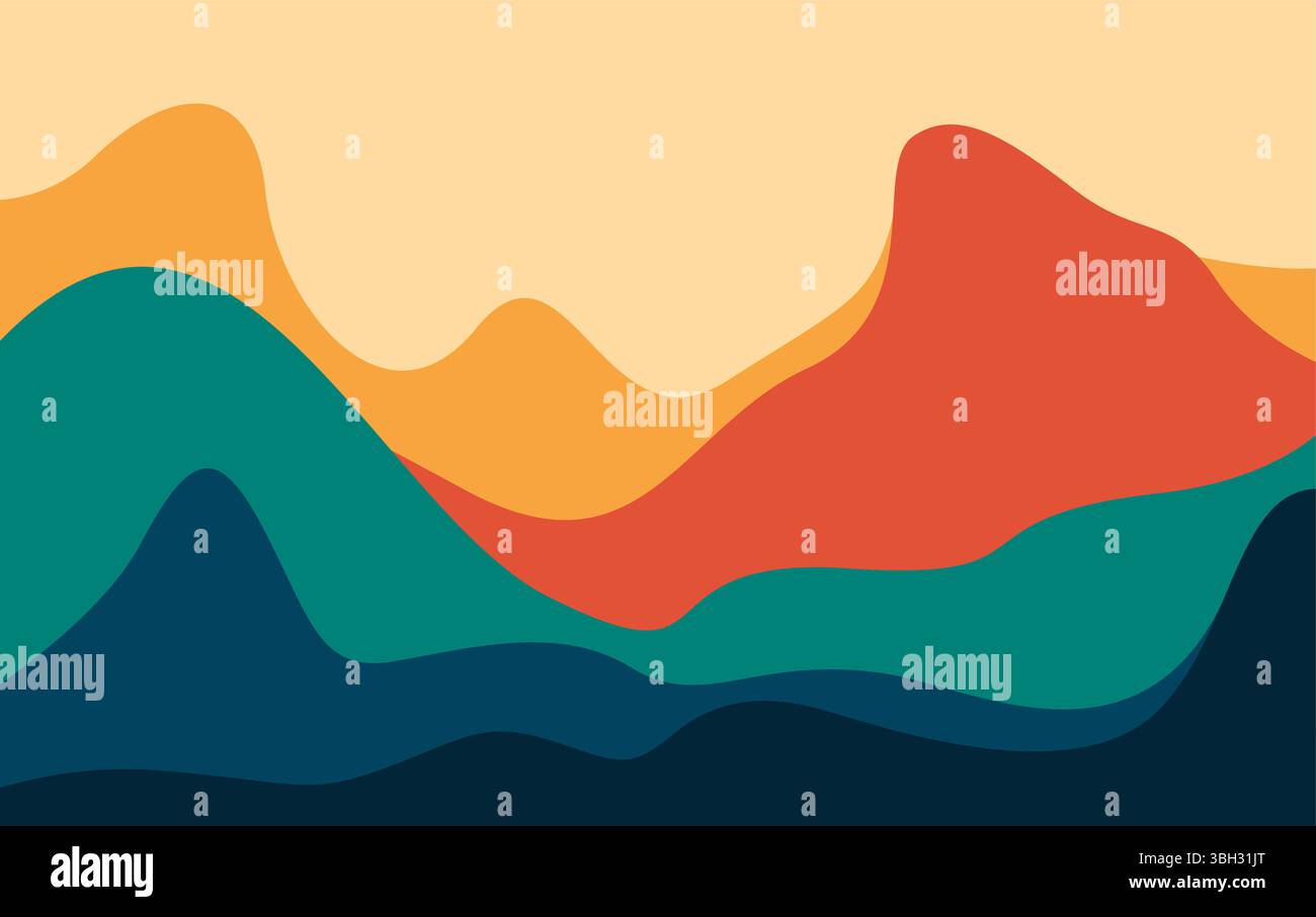 Abstract Mountain Vector Background Stock Vector
