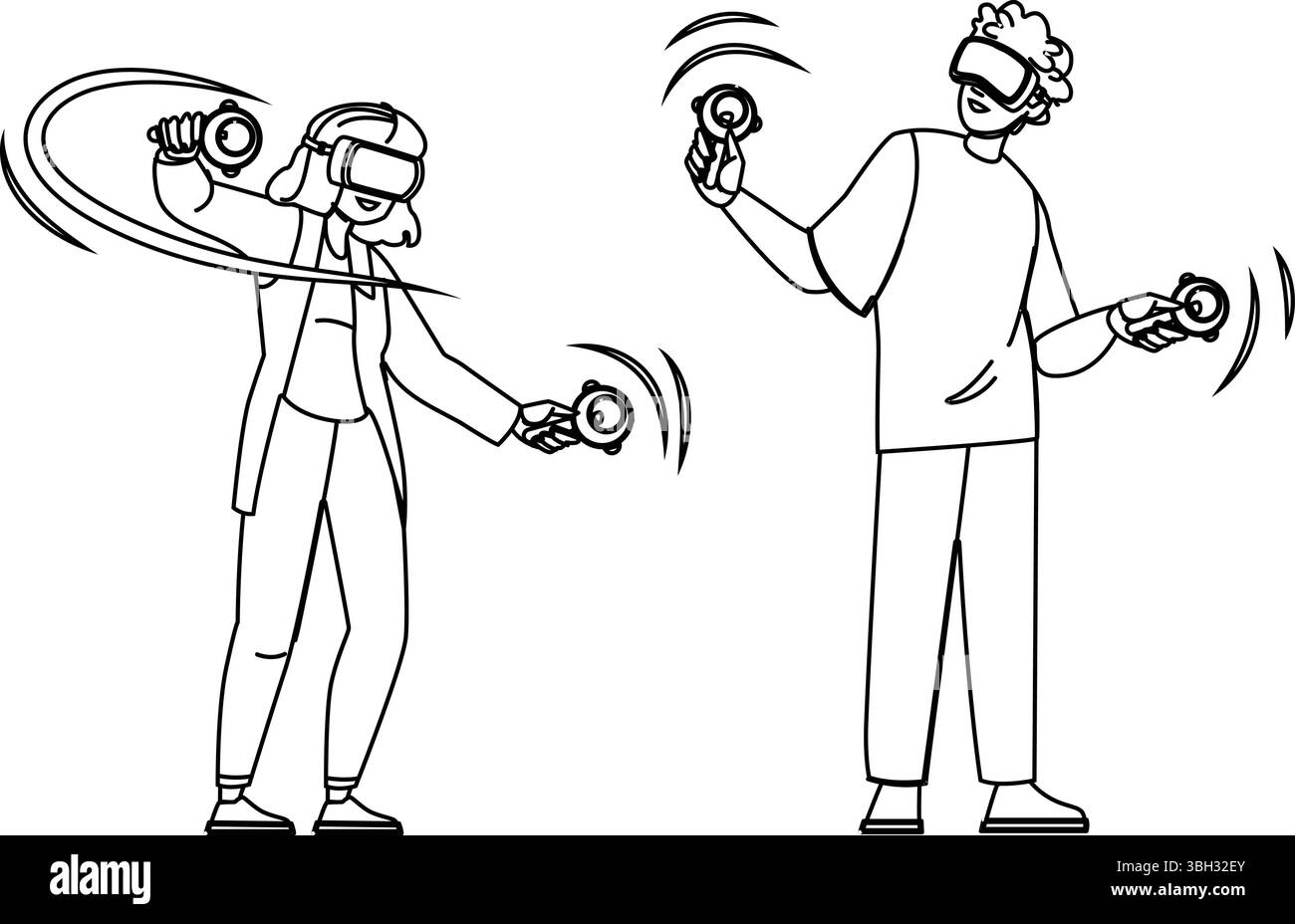 vr futuristic augmented reality experiences vector Stock Vector Image ...