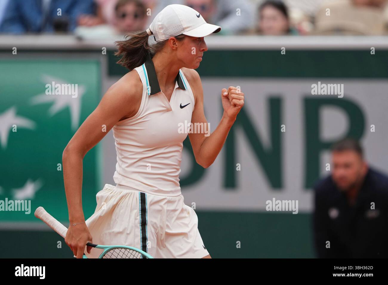 Austria's Lilli Tagger reacts during the girl's singles final match of ...