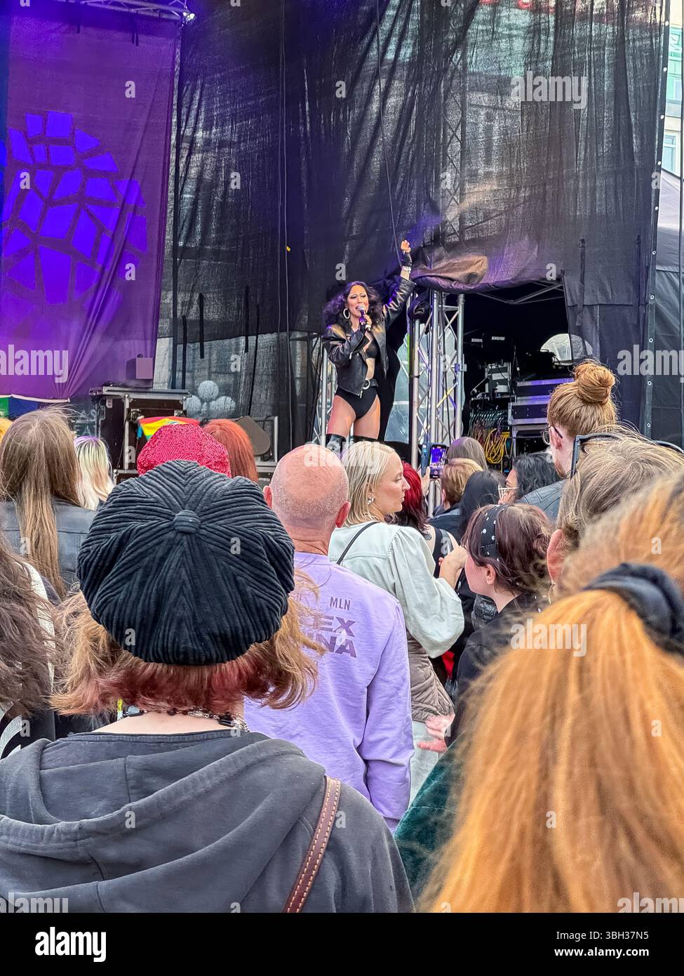 West Pride 2024 - Gothenburg, Sweden - Smartphone Captured Stock Image