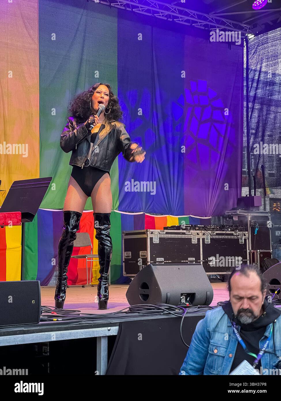 West Pride 2024 - Gothenburg, Sweden - Smartphone Captured Stock Image