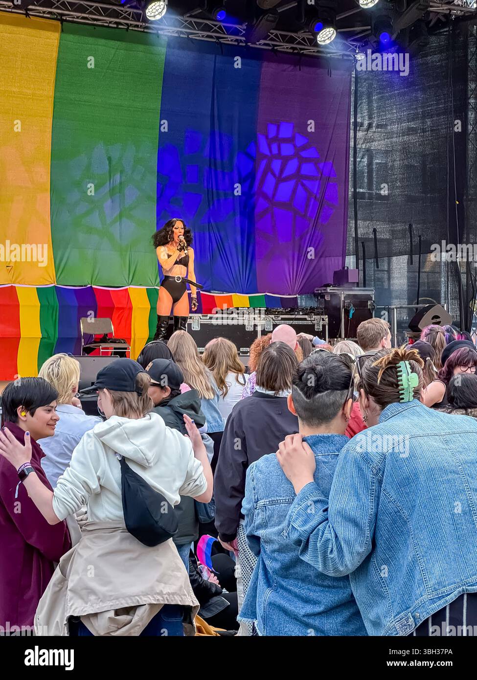 West Pride 2024 - Gothenburg, Sweden - Smartphone Captured Stock Image