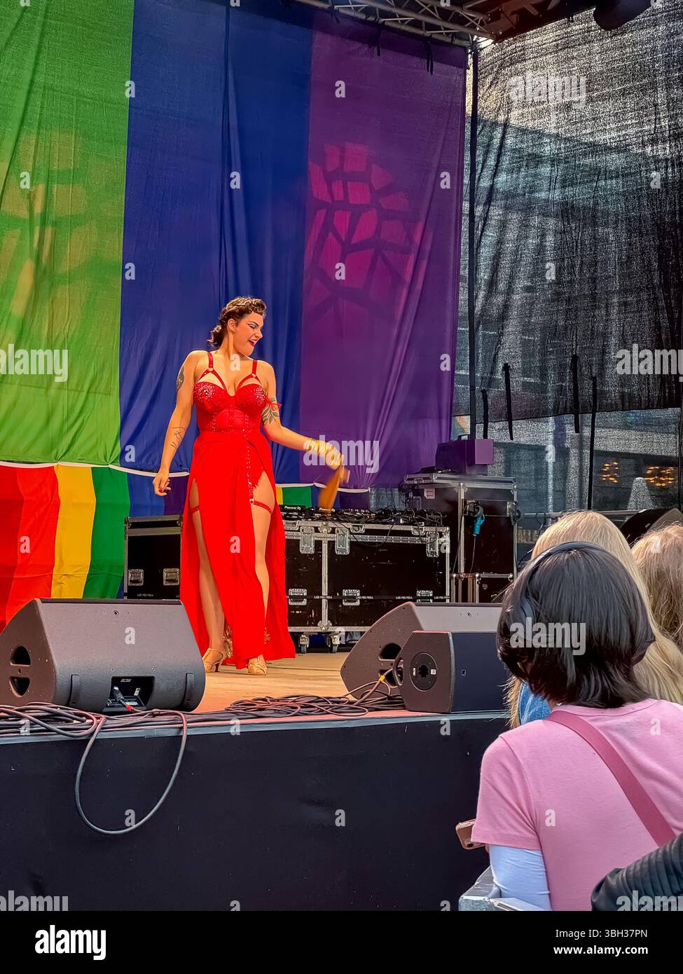 West Pride 2024 - Gothenburg, Sweden - Smartphone Captured Stock Image