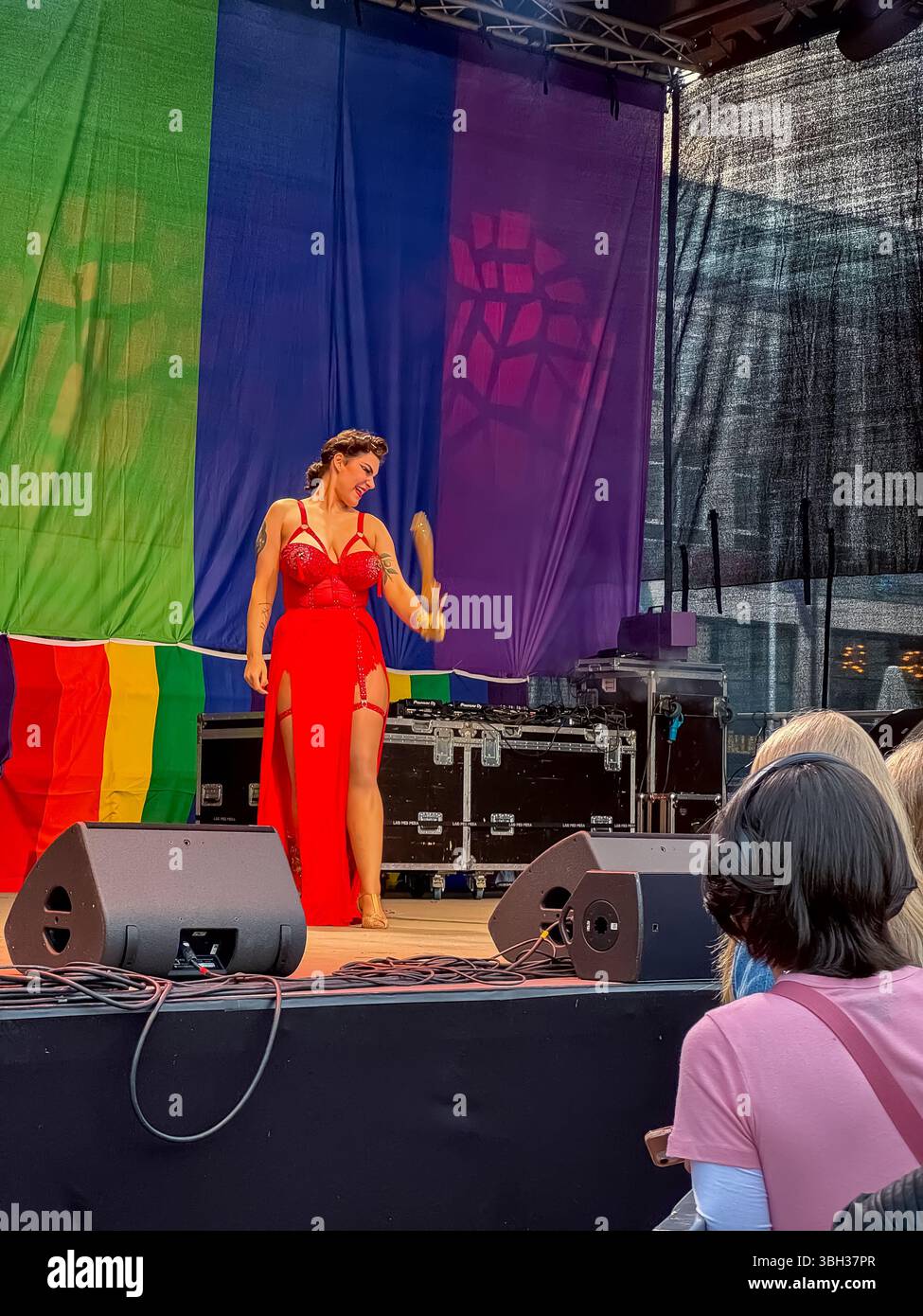 West Pride 2024 - Gothenburg, Sweden - Smartphone Captured Stock Image