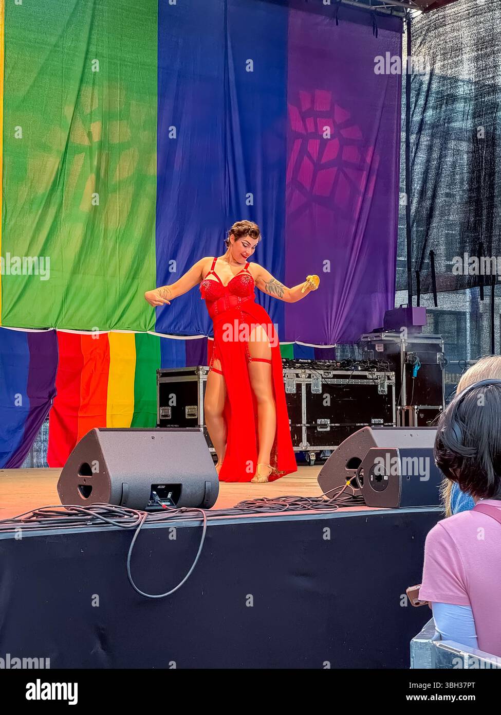 West Pride 2024 - Gothenburg, Sweden - Smartphone Captured Stock Image