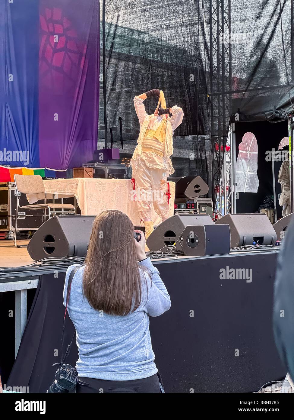 West Pride 2024 - Gothenburg, Sweden - Smartphone Captured Stock Image