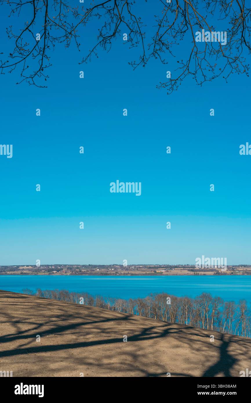 View from the Helgøya Island in Lake Mjøsa Stock Photo - Alamy